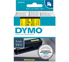 DYMO Schriftband D1 schwarz/gelb 9mm/7m, S0720730