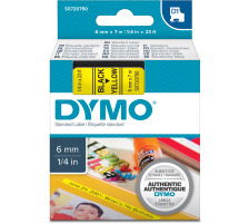 DYMO Schriftband D1 schwarz/gelb 6mm/7m, S0720790