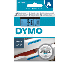 DYMO Schriftband D1 schwarz/blau 19mm/7m, S0720860