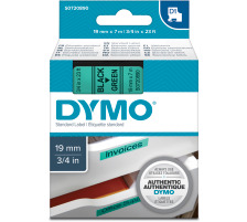 DYMO Schriftband D1 schwarz/grn 19mm/7m, S0720890