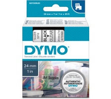 DYMO Schriftband D1 schwarz/transp. 24mm/7m, S0720920