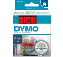 DYMO Schriftband D1 schwarz/rot 24mm/7m, S0720970