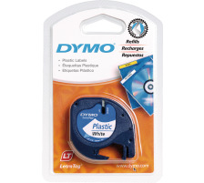 DYMO Schriftband LetraTag weiss Plastik 12mmx4m, S0721660