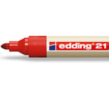 EDDING Permanent Marker 21 1.5-3mm rot, 4-21002