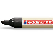 EDDING Permanent Marker 22 1.0-5.0mm schwarz, 4-22001