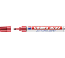 EDDING Permanent Marker 3000 1,5-3mm karmin, 3000-19