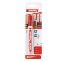 EDDING Marqeur permanent 3000 1.5-3mm rouge Blister, 3000BLI-2