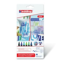 EDDING Porzellanmarker 4200 1-4mm 6 Cool Colours, 4200-E6