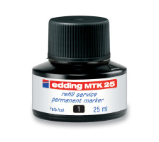 EDDING Encre 25ml noir, MTK-25-1