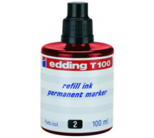 EDDING Encre 100ml rouge, T-100-2