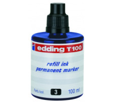 EDDING Encre 100ml bleu, T-100-3