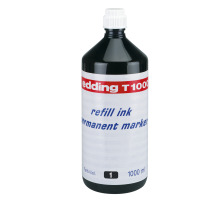 EDDING Encre 1000ml noir, T-1000-1