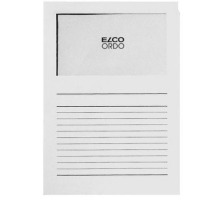 ELCO Dossier Ordo 120g A4 blanc, fentre 100 pcs., 29489.1