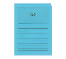 ELCO Dossier Ordo 120g A4 bleu, fentre 100 pices, 29489.31