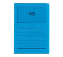 ELCO Dossier Ordo 120g A4 bleu intense, fentre 100 pcs., 29489.32