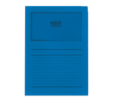 ELCO Dossier Ordo 120g A4 bleu royal, fentre 100 pcs., 29489.33