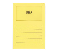 ELCO Dossier Ordo 120g A4 jaune, fentre 100 pices, 29489.71