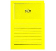 ELCO Dossier Ordo 120g A4 jaune intense, fentre 100pcs., 29489.72