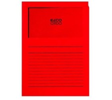 ELCO Dossier Ordo 120g A4 rouge, fentre 100 pcs., 29489.92