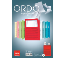 ELCO Dossier Ordo 120g A4 rouge, fentre 10 pcs., 73695.92