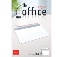 ELCO Couvert Office o. Fenster C4 120g,hochweiss,Kleber 10 Stk., 74476.12