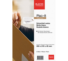 ELCO Paperbox Pac-it 300x220x45mm weiss 5 Stck, 74565.12