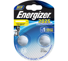 ENERGIZER Knopfzelle Ultimate Lithium 3V 155 mAh 2 Stck, CR2025