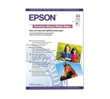 EPSON Premium Glossy Photo Paper A3 InkJet 255g 20 feuilles, S041315