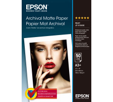 EPSON Archival Matt Paper A3+ Inkjet 192g 50 Blatt, S041340