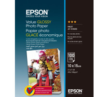 EPSON Value Photo Paper 10x15cm InkJet 183g 100 Blatt, S400039