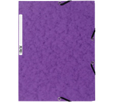 EXACOMPTA Pochette  lastique A4 violet, 55508E