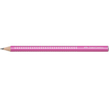 FABER-CASTELL Bleistift Jumbo Sparkle B pink, 111612