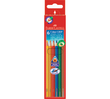 FABER-CASTELL Farbstifte Colour GRIP 6 Farben, 112406