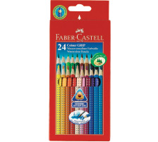 FABER-CASTELL Farbstifte Colour GRIP 24 Farben, 112424