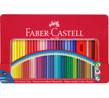 FABER-CASTELL Farbstifte Colour Grip 48er Metalletui, 112448