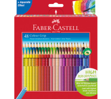 FABER-CASTELL Farbstifte Colour Grip 48er Kartonetui, 112449