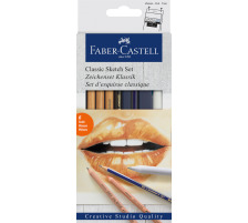 FABER-CASTELL Zeichenset Klassik Bleistift,Papier, Pitt Oil, 114004