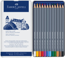 FABER-CASTELL Goldfaber Aquarellstift 12er Metalletui, 114612