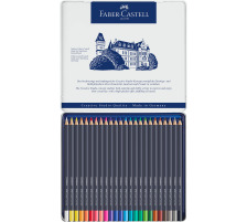 FABER-CASTELL Goldfaber Farbstift 24er Metalletui, 114724