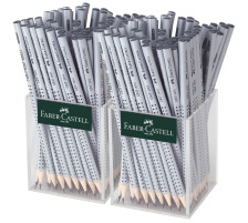 FABER-CASTELL Crayon Grip 2001 2mm/HB organizer, argent 144 pcs., 117023