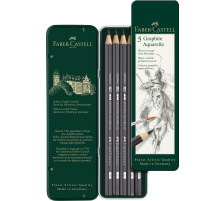 FABER-CASTELL Graphite Aquarelle Bleistift Metalletui 5 Stck, 117805