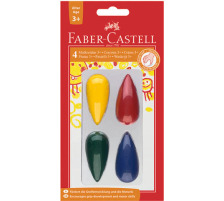 FABER-CASTELL Craie poire 4 couleurs, 120405