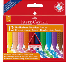 FABER-CASTELL Kreiden Grip Jumbo 12 Farben Etui, 122540