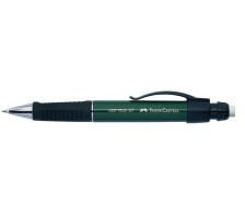 FABER-CASTELL Porte-mine GRIP PLUS 0.7mm vert mtallis, gomme, 130700