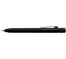 FABER-CASTELL Druckbleistift GRIP 2011 B schwarz met., Radierer 0.7mm, 131287