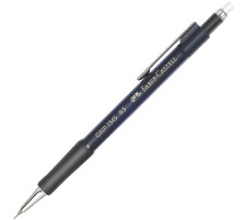 FABER-CASTELL Druckbleistift GRIP 1345 blau metallic, Radierer 0.5mm, 134551