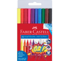 FABER-CASTELL Grip Colours 10 Farben, Etui, 155310