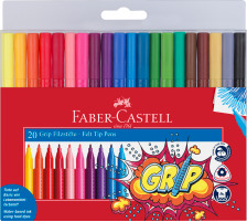 FABER-CASTELL Grip Colours 20 Farben, Etui, 155320