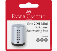 FABER-CASTELL Grip 2001 Mini Spitzdose silber, 183787