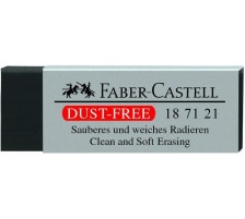 FABER-CASTELL Kunststoffradierer DUST-FREE schwarz, 187121